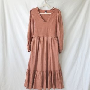 Old Navy Rayon Cotton Blend Puff Sleeve Dress - M